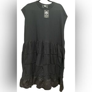 Sew X Wasted Smock exposed seams Dress Pocket Size 2XL short NWT